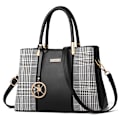 Miniatyrbillede 1 af 5: Dames Læder Håndtaske Designer Skulder Tote Crossbody Taske Elegant Top Håndtag Taske til Damer