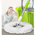 Miniatyrbilde 5 av 5: 6-pakning Spin Mop-erstatningshoder for EasyWring, 360° roterende mikrofibermopp
