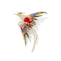 Pikkukuva 3 / 3: Kristalli Fenix-lintubrossi Värikäs lintubrossi Strass Anima