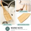 Miniatyrbilde 4 av 5: Trespans av tre for matlaging 13 tommer trespade for nonstick
