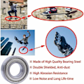 Miniatyrbillede 4 af 5: 20 stk. 608 ZZ kuglelejer, 608ZZ metal dobbelt afskærmede miniature dybe riller skateboard 3D-printer kuglelejer (8 x 22 x 7 mm)