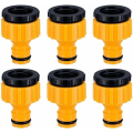 Miniatyrbilde 1 av 3: 6 stk 1/2 tommers slangekoblinger, plast standard hurtigkoblinger