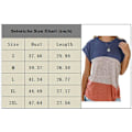 Miniatyrbillede 3 af 3: Womens Tops Short Sleeve Color Block Casual Summer Twist Knot Front T-Shirt