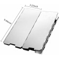 Miniatyrbilde 2 av 5: Vindbeskyttelse Foldbar Aluminium Gasskomfyr Vindbeskyttelse Campingkomfyr med 10 Aluminium Lameller, Lett Foldbar Vindbeskyttelse, Vindskjerm for Komfyr