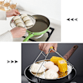 Miniatyrbillede 2 af 5: 9,5 tommer rustfrit stål dampkogningsstativ, rund dampkogningsholder bakkehylde tilbehør til madlavning med stativ til dåse dampet fyldt bolle dumplings grøntsager fisk 2 stk.