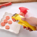 Miniatyrbilde 3 av 5: Mat Slicer, Rustfritt Stål Mat Slicer, Banan Jordbær Agurk Gulrot Egg Slicer, Multifunksjonell Grønnsak Frukt Slicer