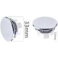 Miniatyrbilde 2 av 4: Vask Overflow Deksel, 4 stk Vask Overflow Ring, Vask Overflow Stopper, Rund Vask Hull Overflow Deksel, for Vask