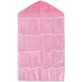 Miniatyrbillede 1 af 4: Opbevaring bag døren - Hængende vægskab over døren, opbevaringspose, polyester hængende hylder, lomme kompatibel soveværelse, stue (pink)