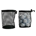 Miniatyrbillede 5 af 5: Golfboldposer 2 stk Nylon Nylon Snørebånd Net Opbevaringspose 22*20cm