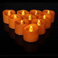 Miniatyrbillede 1 af 4: 12 stk. LED-lys, små flimrende orange LED-fyrfadslys