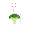 Miniatyrbild 2 av 4: Broccoli Nyckelring Mat Nyckelring Grönsaker Frukt Dekorativ Nyckelhållare för Födelsedag Bil Väska Plånbok Hänge Handväska