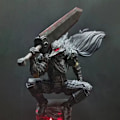 Miniatyrbillede 1 af 5: Figur Nattlys, Raven Head Swordsman Nattlys, Resin Figur