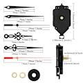 Miniatyrbillede 2 af 5: Quartz vægur urværk ur batteridrevet udskiftning DIY reparation