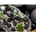 Miniatyrbillede 3 af 4: Sorte småsten, dekorative flodsten, tromlede sten og polerede sten