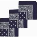 Pikkukuva 1 / 5: Pääpanta-huivit - Pääpantoja miehille ja naisille - Paisley Cowboy Bandanas -lahjasetti, 3 kpl 55*55cm musta