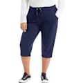 Miniatyrbillede 1 af 3: Plus-size French Terry Capri med lommer til kvinder