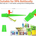 Miniatyrbild 5 av 5: 20-pack droppbevattningskit, automatiska bevattningsspikar med 20-pack tippskyddsfäste, lämplig för alla flaskor, för inomhus- och utomhusväxter (20-pack)