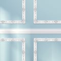 Miniatyrbild 3 av 5: Självhäftande flexibel list, taklist, taklist, inredning vägglist, väggbård, tak (3,6 cm × 5 m silver)