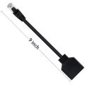 Pikkukuva 3 / 5: 2 kpl RJ45 Ethernet-kaapeliverkon sovitinta Ethernet-jakajasovitin Ethernet-jatkojohto Kaksi verkkojakoa sopii Cat5 Cat5e Cat6 Cat7 LAN-sovittimen pistokkeeseen Becomerich