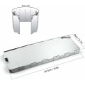 Miniatyrbillede 2 af 5: Aluminium Foldbar Vindskærm, 10 Plader Bærbar Camping Vindskærm C