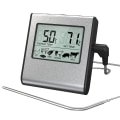 Miniatyrbild 1 av 5: Digital kötttermometer för grill, ugnstermometer med timer, köttsond
