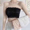 Miniatyrbillede 3 af 4: Kvinde Floral Lace Tube Top Bandeau Stropløs BH Sømløs Strækbar Bryst
