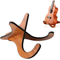 Miniatyrbilde 1 av 5: Tre Gitarrstativ, Ukulele Stativ, Bærbar Gitarrstativ, Tre Ukulele Stativ, Avtakbart Tre Ukulele Stativ, for Ukulele, Fiolin, Mandolin og B