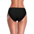 Miniatyrbillede 2 af 4: Kvinder Bikini Bund Twist Front Cheeky Badetøj Ruched Badetøj Bund XL