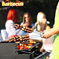 Miniatyrbilde 4 av 5: 2 stk. Halvautomatiske Grillgafler i Rustfritt Stål, Kjøkkengafler, BBQ, Lang Gaffel, Marshmallow, Grill, Pølse, Bål, Kjøkken Stekebestikk