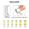 Miniatyrbild 1 av 4: 12-pack ringjusterare - Minska storleken på ringar transparent