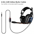 Miniatyrbilde 5 av 5: Erstatningshodetelefonkabel, for Astro A10/a40 Gaming-hodetelefoner 2 meter