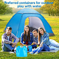 Miniatyrbild 5 av 5: Utomhus bärbar hopfällbar vattenpåse, campingvattenförvaring, ryggsäcksvattenhållare 3 st