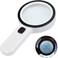 Miniatyrbillede 1 af 5: Forstørrelsesglas med lys, 30x håndholdt forstørrelsesglas 12 LED-belyst forstørrelsesglas f