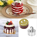 Miniatyrbillede 3 af 5: Pastrycirkler, Runde Pastryforme, Kageringe i Rustfrit Stål, Mousseforme til Bagning, Dessertringe (Runde)