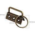 Miniatyrbillede 3 af 5: 30 Styk Nøglering Hardware, 32mm Webbing Spænde med Nøglering, Nøglering Hardware og Håndledsrem, kompatible Nøglestropper, Lynlås, Skuldertaske, DIY Stropper