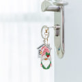 Miniatyrbilde 4 av 5: 4 stk 5D jule diamantmaleri DIY nøkkelring tosidig