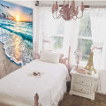 Miniatyrbild 3 av 5: Strand Ocean Solnedgång Soluppgång Kust Gobeläng för Sovrum Extra Stor Väggdekor 150cm*130cm Sommar Hawaiiansk Havsvåg Havskust Solstråle Strandlinje Skyline Väggbonad Sovsal Vardagsrum