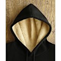 Miniatyrbillede 3 af 4: Dames Casual Vinter Varm Fleece Sherpa Foret Jakke Hættetrøje Tyk Pullover Plus Med Lommer（Størrelse：L）