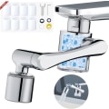 Miniatyrbilde 1 av 5: Splash Filter Sink Faucet Purifier med 8 patroner, 1080° svingbar spray