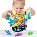 Pikkukuva 1 / 5: Puiset dinosauruksen pinoamislelut 3-5-vuotiaille pojille - Dinosauruksen lelupinoamislelut lahjat 2-vuotiaille pojille Montessori-lelut lahjat 234-vuotiaille pojille