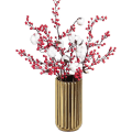 Miniatyrbild 5 av 5: 7 tum guldkeramisk blomvas Heminredning Vas