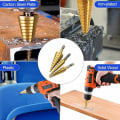 Miniatyrbillede 4 af 5: Trin Drill Bits Metal Twist Drill Bits Koniske Drill Bit Hex Skaft Drill Bi