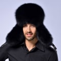 Miniatyrbillede 5 af 5: Man Hat Glat Touch Ikke-allergifremkaldende Øre Klap Vinter Bomber Hat