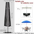 Miniatyrbillede 2 af 4: Patio Paraplyovertræk til udendørs, vandtæt Oxford Heavy Duty Fabric Umbr