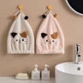 Miniatyrbild 2 av 5: Roliga handdukar för kattens hårtorkning, 2-pack mikrofiberhårhandduk för hårtorkning