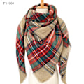 Miniatyrbild 1 av 5: Rutiga filt Tjock vinterhalsduk Tartan Chunky Wrap Oversized Sha