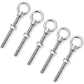 Pikkukuva 1 / 4: Kierteitetyt silmäpultit, ruostumattomasta teräksestä valmistettu silmäpultti mutterilla, M10*100mm, 5 kpl