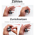Miniatyrbillede 3 af 4: Manuel tæller - Metal mekanisk tæller - passer i én hånd - med nylon c