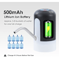 Pikkukuva 4 / 4: 2 kappaleen vesipullopumppu, kannettava USB-lataus automaattinen sähköpullo