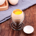 Miniatyrbilde 2 av 5: Rustfritt stål egg holder sett 6 stk egg kopp egg holder egg brett
